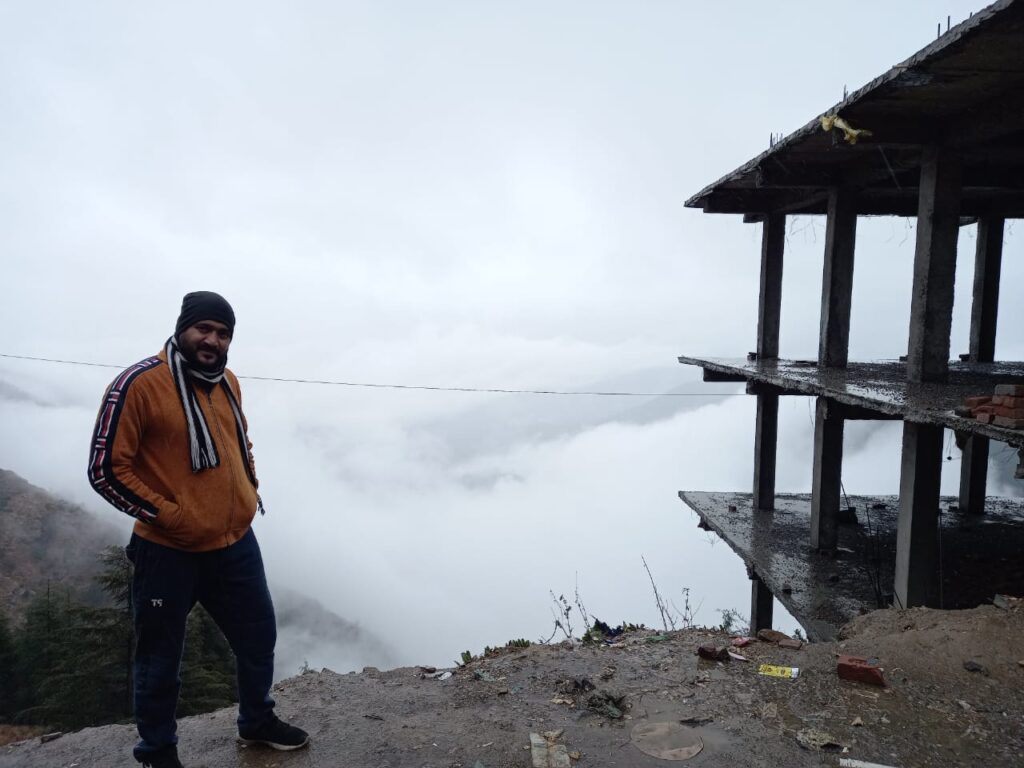 a view above clouds at haripurdhar