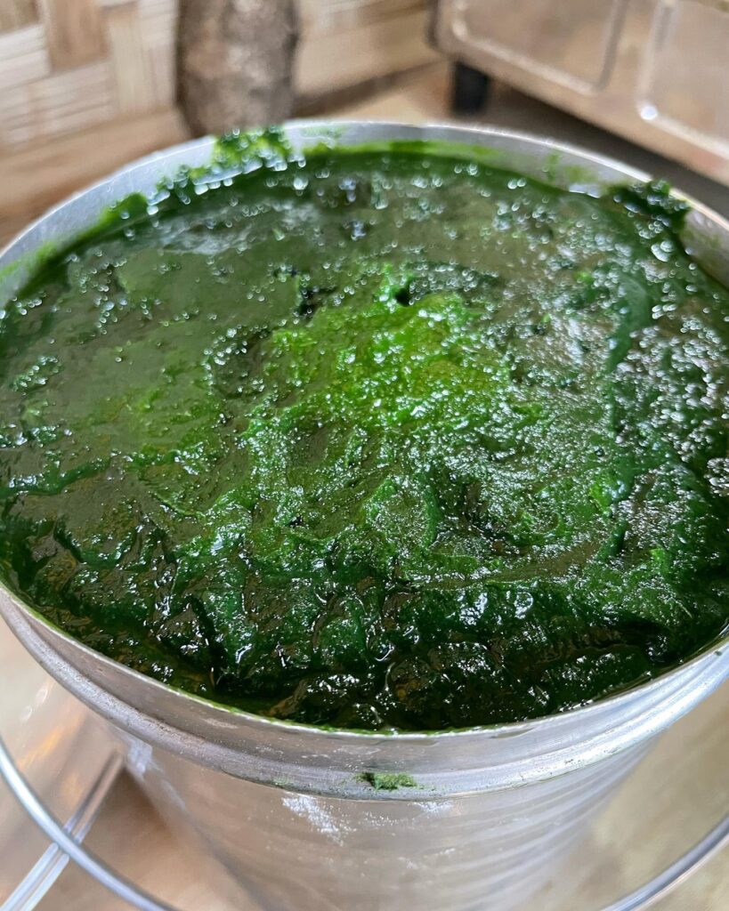 Healthy Bichu Buti Saag prepared using Himalayan nettle leaves in Himachal Pradesh