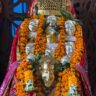 Sacred pratima of Dev Adi Bhram Temple during temple construction in Tihri Kullu Himachal Pradesh